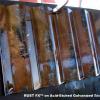 Rust F/X on Corrugated, Galvanized Steel Siding Material.